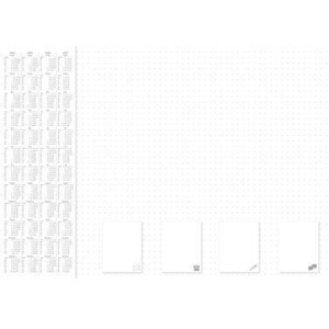 Bloc de Notas de Oficina RNK Verlag, 60 x 42 cm, Papel Blanco, 30 Hojas, 2024-2027, Sin Recubrimiento Metálico, RNK VERLAG - Product Image 1