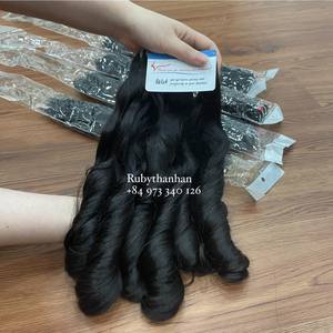 Machine d'extensions de cheveux vierges Remy de haute qualité Double trame volumineuse vietnamienne d'aspect naturel toutes les couleurs adaptées - Product Image 4