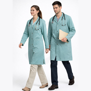 Blouse de laboratoire médicale personnalisée pour médecins et infirmières, en polycoton, manches longues, vêtements de travail pour hôpital - Product Image 5