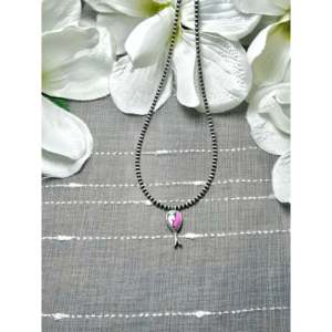 Collier George Rios Dahlia et argent sterling, motif fleur de barbe à papa, cadeau pour toutes les occasions - Product Image 1