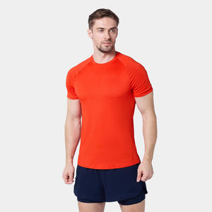 T-shirts de compression pour hommes 100% coton Coupe ajustée Respirant Gym Fitness Sports Tops d'entraînement pour adultes Garçons - Product Image 5
