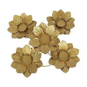 Bougeoir en forme de fleur de feuilles faites à la main en gros - Product Image 4