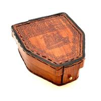 Boussole Nautique CH Antique Vintage en Acier 3'' avec Étui en Cuir Marron, Personnalisable avec Logo, Faite à la Main et Polie, pour la Navigation et la Lecture de Cartes Nautiques
