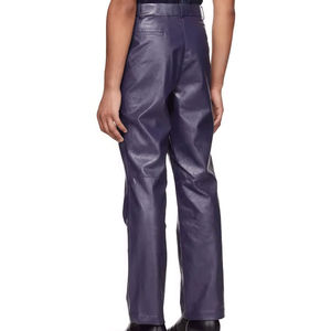 Pantalons en cuir pour hommes, fabrication en usine, ventes chaudes, pantalons en cuir pour hommes en gros, fabriqués dans du cuir de la meilleure qualité, pantalons en cuir pour hommes - Product Image 6