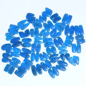 Par de Apatitas Super Naturales de Alta Calidad, Gemas de Cuarzo Sueltas en Forma de Cabujón para Fabricación de Joyería, Tamaños y Formas Personalizables, Envío Rápido - Product Image 1