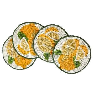 Modern Beaded Embroidery Coaster For Home Styling Idea Exclusive Seed Beads Beaded Embroidery Coaster For Gift Collection - Product Image 6