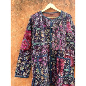 Chaqueta Unisex cómoda de algodón con bordado para adultos, chaqueta con diseño de parche bohemio, oferta de Navidad - Product Image 3