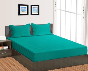Parure de draps de lit double King Size de qualité supérieure, 125 GSM, tissu doux et lisse, élégante et durable, pour la chambre à coucher - Product Image 5