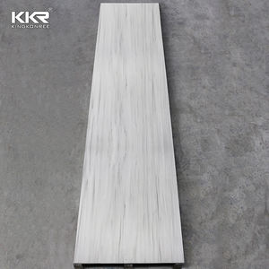 Personalizado 6mm 12mm 30mm acrílico superficie sólida placas de piedra de ingeniería Panel de pared superficie sólida pura hoja de losas grandes - Product Image 5