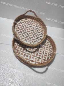 Bandeja de Madera y Mármol de Primera Calidad de Candid Manufacturing Co, Bandeja Decorativa de Mimbre para Servir Alimentos, Tamaño Personalizado, para Regalo - Product Image 6