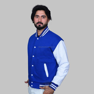 Veste universitaire tendance pour hommes en molleton de coton unisexe très vendu en vrac OEM tout dernier bouton couvert unisexe Letterman Design - Product Image 6