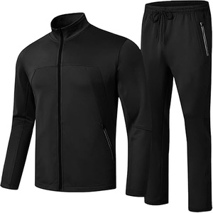 100% cotton Custom Training Wear <b>Tracksuit</b> Comfortable Outdoor Men's <b>Tracksuit</b> Full Zipper Stand Collar <b>Tracksuit</b> 2026 - Product Image 2