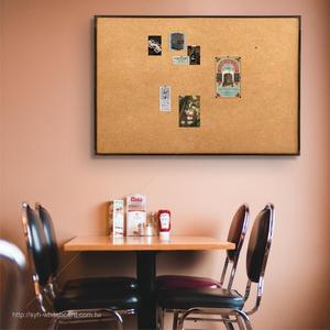 Tableau d'affichage en liège mural pour afficher des messages avec cadre en aluminium non magnétique - Product Image 6