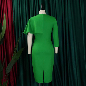 Classic Office <b>Pencil</b> Dress With Polyester Spandex and Stretch Fit for Comfortable and Professional Look - Product Image 6