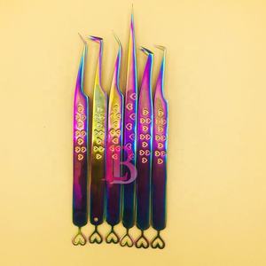 Pinces à cils multi-usages en forme de cœur, pinces à cils en vison, design inférieur en forme de cœur, offre multi-logos, durable - Product Image 1