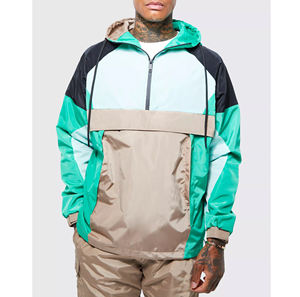 Veste coupe-vent respirante de rue, grande taille, bloc de couleur, imperméable, légère, sport, décontractée, veste coupe-vent d'été - Product Image 6