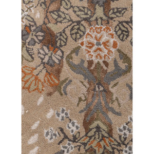 พรมขนสัตว์ผสมวิสโคสสีเบจน้ำตาลลายสัตว์ พรมปูพื้นห้องนั่งเล่นทรงสี่เหลี่ยมผืนผ้า พรมปูพื้นทางเดิน รุ่น TRA-15115 สำหรับตกแต่งบ้าน - Product Image 3