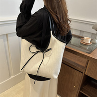 Sac à bandoulière vintage en toile pour femme, sac fourre-tout, sac décontracté tendance, grande capacité, sac de transport quotidien, logo personnalisé, OEM ODM, usine