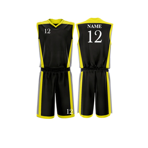 Ensemble d'uniformes de basket-ball personnalisés pour hommes, à séchage rapide, respirant, pour l'entraînement estival, en tailles plus grandes, style d'ensemble - Product Image 4