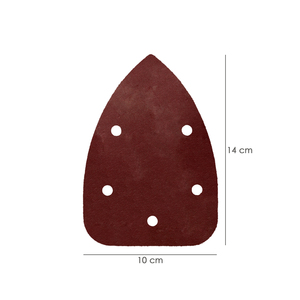Lija Ricambio Velcro Delta 140x100 mm. Con Foro Grano 180 (10 Pezzi) - Product Image 2