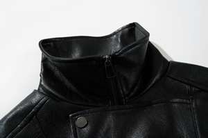 Chaqueta de Invierno para Hombre XS, Estilo Urbano, Piel de Vaca, Lona Ecológica, Transpirable, Resistente al Viento, Ligera, con Logotipo Frontal - Product Image 3