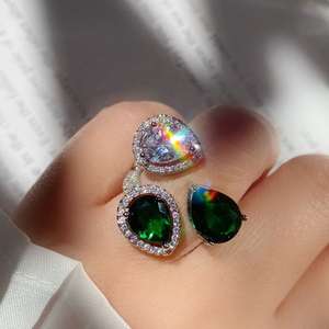 Fine Jewelry 925 <b>Sterling</b> <b>Silver</b> <b>Ring</b> with VVS Look Moissanite Eternity Band for <b>Men</b> White Gold Finish - Product Image 1