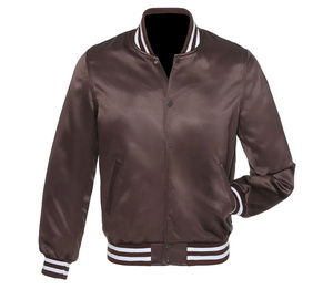 แจ็กเก็ตนักบินนักบินผ้าซาตินปักลายสำหรับผู้ชายแจ็กเก็ตโลโก้นักบินนักบินนักบินนักบินลำลองไม่มีลายสำหรับฤดูหนาว - Product Image 1