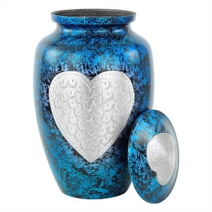 Urne de crémation pour adultes à finition brillante pour le stockage et la conservation des cendres Miroir polonais Love Remembrance Memento Token - Product Image 3