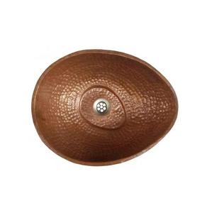 Tendance chaude pur cuivre martelé à la main rond salle de bain évier comptoir lavabo navire bol éviers - Product Image 6