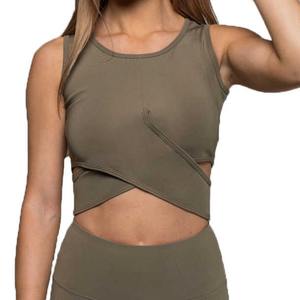 Top corto deportivo personalizado de talla grande para mujer, ropa deportiva ecológica transpirable de calidad superior, duradera y ligera - Product Image 3