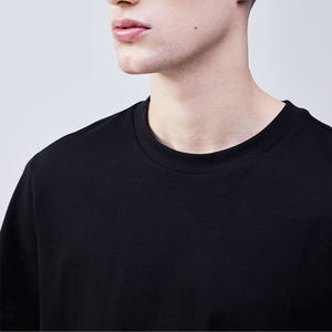 2024 Men's Vintage Streetwear T-<b>Shirt</b> Oversized 100% Cotton <b>Black</b> Acid Wash Breathable Jersey with Custom Logo Whole Sale - Product Image 5