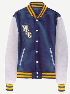 Chaquetas Personalizadas con Nombre y Número Bordados, Chaqueta Bomber Varsity Personalizada, Talla Grande, Cuello Alto, Cortavientos, para Hombre y Mujer - Product Image 6