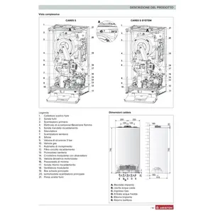 Caldera de Condensación Ariston Cares S de 30 kW para Sistemas HVAC Domésticos, Funciona con Metano o GLP - Product Image 5