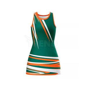 Robe de netball pour femmes 2024 de haute qualité, respirante, 100% polyester, légère, séchage rapide, design imprimé, vêtements de sport - Product Image 5