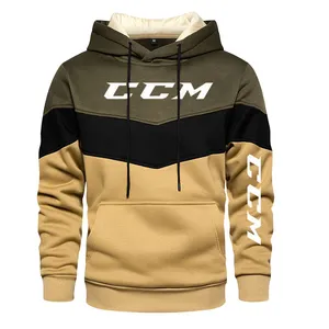 Sudadera con capucha de algodón 100% de peso pesado para hombre, sudaderas con estampado de letras de Otoño de tela gruesa suelta a la moda de alta calidad - Product Image 5
