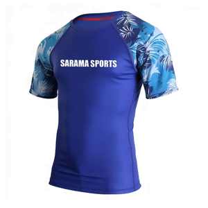 Rashguard de MMA para Hombre, Hecho a Medida, Precio de Fábrica al por Mayor, Rashguard de Jiu Jitsu de Manga Corta de Alta Calidad para Hombre - Product Image 1