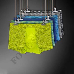 Sous-vêtements boxer pour homme en maille confortable, 95% polyester, 5% élasthanne, logo personnalisé en gros, respirant, 3 paquets - Product Image 4