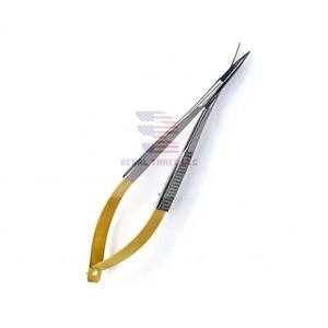High Quality <b>Spring</b> Scissors Stainless <b>Steel</b> Eyelash Scissors Custom Logo <b>Spring</b> Shear - Product Image 4