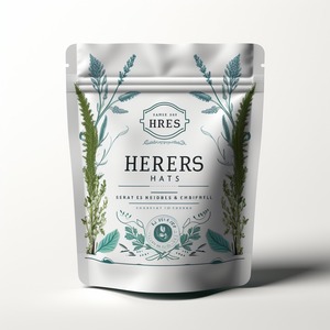 Dried Cut Herbs Gravure Printed Food Grade Matte Stand Pouch Aluminum Foil Packaging Zip Lock <b>Bag</b> Doypack Mylar Storage Moringa - Product Image 3