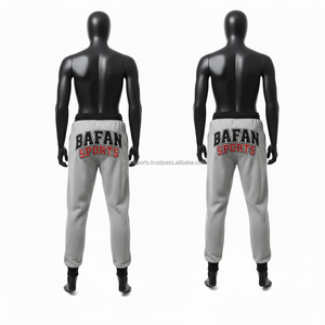 Pantalon de Jogging en Polaire Douce pour Homme 300GSM Tissu Respirant Bleu Jaune Imprimé Graphique avec Taille Ajustable et Logo Lavé Pantalon pour Homme - Product Image 3