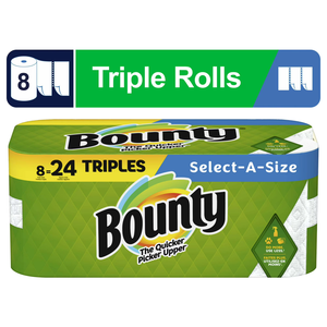 Toallas de Papel Bounty Select-a-Size, 8 Rollos Triples - Product Image 3