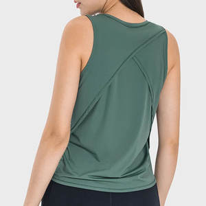 Camiseta sin mangas de gimnasio para mujer Ropa de fitness de punto transpirable cómoda Estilo hip hop Ropa activa ¡Stock bajo! - Product Image 2