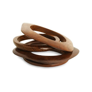 Pulsera de madera con diseño Multicolor para fiesta de boda, brazalete de madera con diseño a la moda, para regalo - Product Image 6