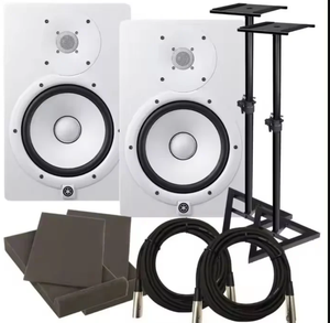 BEST HS8 8" Enceintes de studio actives amplifiées (paire) avec supports en fibre de carbone, aluminium et plastique, puissance de sortie >800W - Product Image 1
