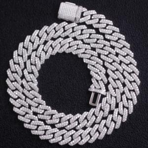 สินค้าใหม่รุ่นเฉพาะจุดรอบสดใส VS ห้องปฏิบัติการเพชร10K สร้อยคอโซ่ฮิปฮอปสีทองคิวบาเครื่องประดับเพชรจีน - Product Image 1