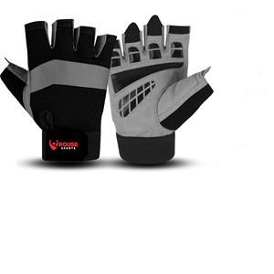 Custom Weightlifting Gloves <b>Half</b> Finger Gym Gloves Non <b>Slip</b> Grip Wrist Support Fitness Cycling Gloves OEM ODM Supplier - Product Image 1