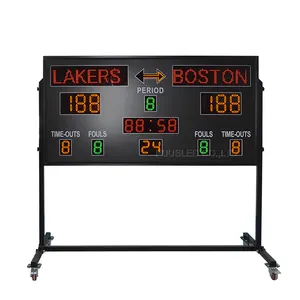 guangdong factory price electronic led basketball scoreboard digital signage portable waterproof basketball with shot clock
