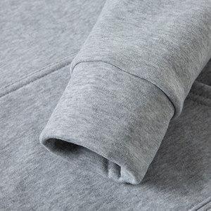 Sudadera con capucha ligera de material de algodón de gran tamaño liso con logotipo personalizado OEM para hombres, sudaderas con capucha para hombres con tasa de venta completa - Product Image 2