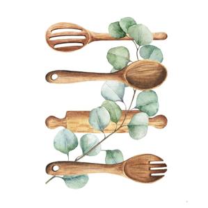 Dernier modèle d'outils à salade modernes de 11 pouces, écologiques, revêtus de résine, compatibles lave-vaisselle, pour la cuisine à domicile, fabriqués en Inde - Product Image 1