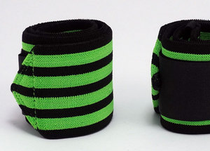 Vente en gros, enveloppe de poignet personnalisée pour la Gym d'haltérophilie, le Fitness et la musculation, Logo personnalisé, couleur bleue - Product Image 4